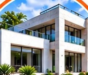Villa moderne livrée avec jardin